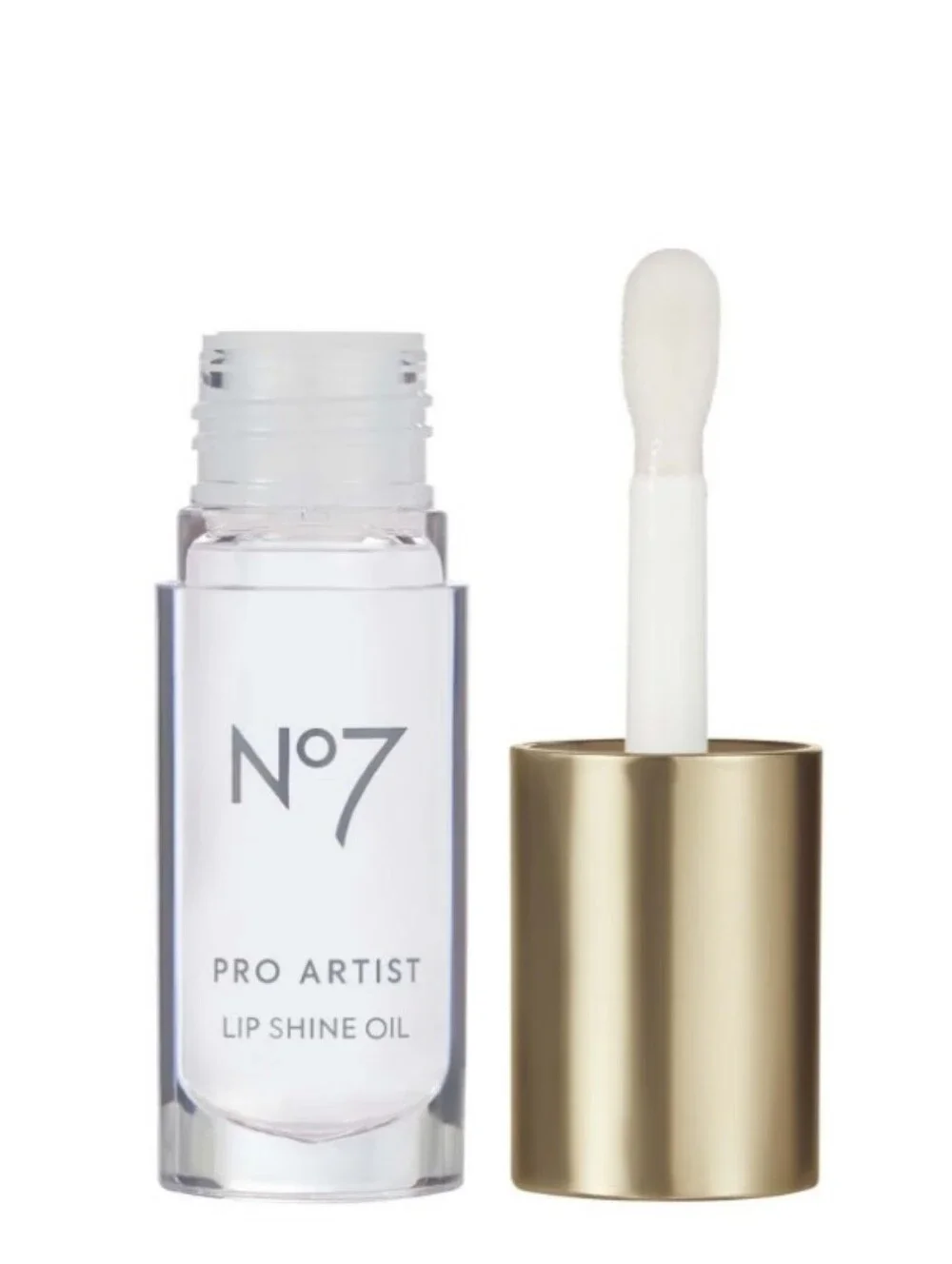No 7 Pro Artist Lip Shine Duo In Peach Glaze & Clear Glaze BNIB